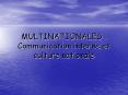 MULTINATIONALES : Communication interne et culture nationale PowerPoint PPT Presentation