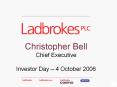 Christopher Bell Chief Executive Investor Day  PowerPoint PPT Presentation