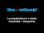 Hra - milion