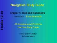 Chapter 4: Tools and Instruments