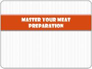 Master Your Meat Preparation