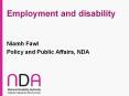 Employment and disability PowerPoint PPT Presentation