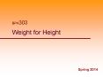 Weight for Height PowerPoint PPT Presentation