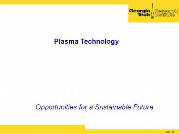Plasma Technology