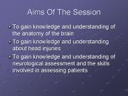 Aims Of The Session