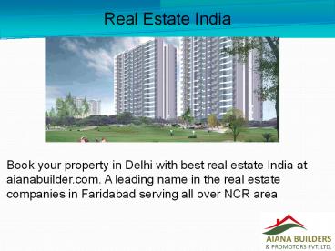 Real Estate India