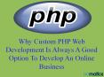 Why Custom PHP Web Development Is Always A Good Option To Develop An Online Business PowerPoint PPT Presentation