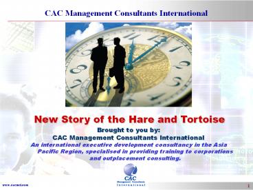 New Story of Hare and Tortoise