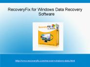 Windows Data Recovery Software