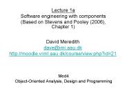 Med4 Object-Oriented Analysis, Design and Programming