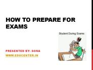 How To Prepare For Exams