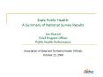 State Public Health: A Summary of National Survey Results Jim Pearsol Chief Program Officer Public Health Performance PowerPoint PPT Presentation