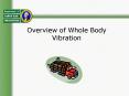Overview of Whole Body Vibration PowerPoint PPT Presentation
