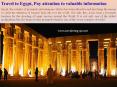 Travel to Egypt, Pay attention to valuable information PowerPoint PPT Presentation
