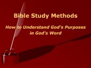 Bible Study Methods