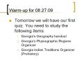 Warm-up for 08.27.09 PowerPoint PPT Presentation