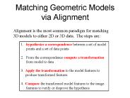 Matching Geometric Models via Alignment