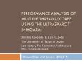 Performance Analysis of Multiple Threads/Cores Using the UltraSPARC T1 (Niagara) PowerPoint PPT Presentation