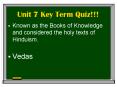 Unit 7 Key Term Quiz!!! PowerPoint PPT Presentation