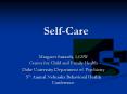 Self-Care PowerPoint PPT Presentation