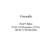 Firewalls