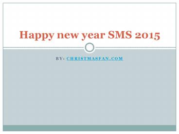 Send free happy new year sms
