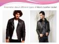 Parameter about different types of men’s leather jacket