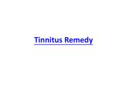 Tinnitus Remedy