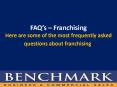 FAQ’s – Franchising