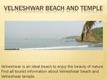 Velneshwar Beach and Temple