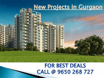 New Projects in Gurgaon