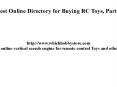 Choose the best online directory for remote control toys