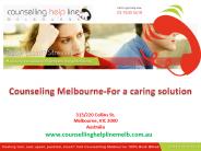 Counseling Melbourne-For a caring solution