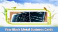 Few Black Metal Business Cards PowerPoint PPT Presentation