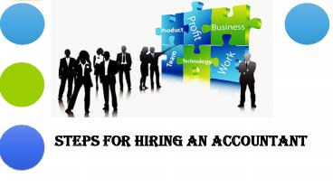 Steps For Hiring An Accountant