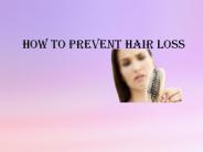 How to Prevent Hair Loss
