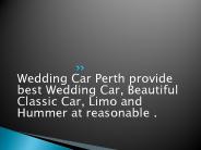 Wedding Car Perth