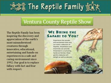 Ventura County Reptile Show