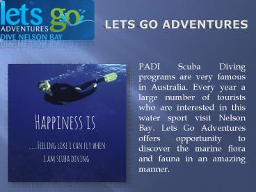 Practice Scuba Diving in Australia