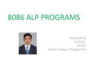 8086 ALP Programs