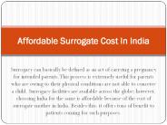 affordable surrogate cost in india