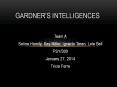 Gardner's Intelligences PowerPoint PPT Presentation