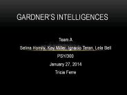 Gardner's Intelligences