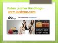 Italian Leather Handbags - www.gvgbags.com (1) PowerPoint PPT Presentation