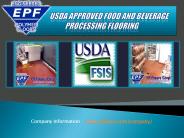 USDA Approved Food and Beverage Processing Flooring