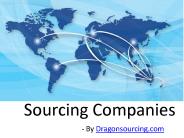 Sourcing Companies for Solving Your Problems