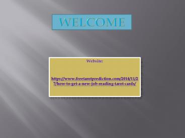 How to Get A New Job Reading Tarot Cards