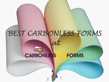 Best Multi Part Forms ||Carbon copy printing service