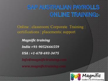 sap australia payrolls online training hyderabad