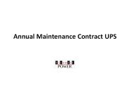 Annual Maintenance Contract UPS